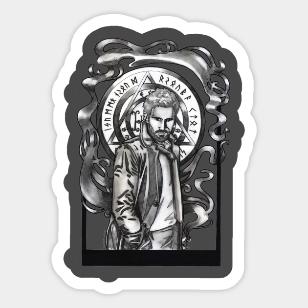 Constantine Sticker by Syreene